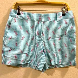 Vineyard Vines Women Sz 8 Sea Horse Striped shorts